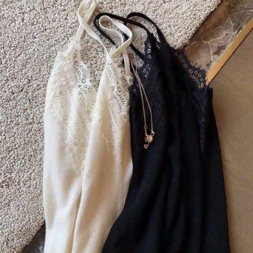 New Summer Lace V-neck Sling Sexy Spice Girls Sleeveless Tank Top Casual Sweet Vest Street Oasis Select