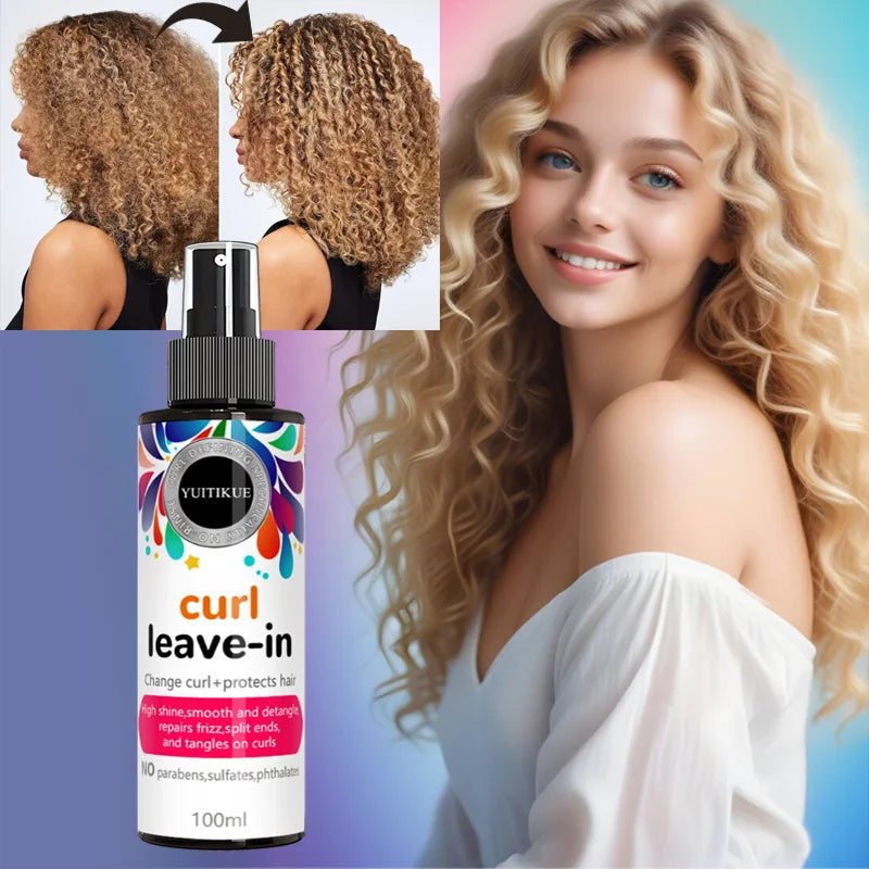 YUITIKUE Leave-In Curl Spray – Frizz Repair & Shine 100ml