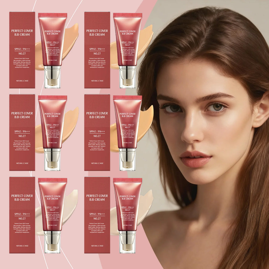 Perfect Cover BB Cream Full Coverage Oil Control Brighten Skin Tone Fading Blemishes Lightweight Natural Makeup Face Concealer Oasis Select