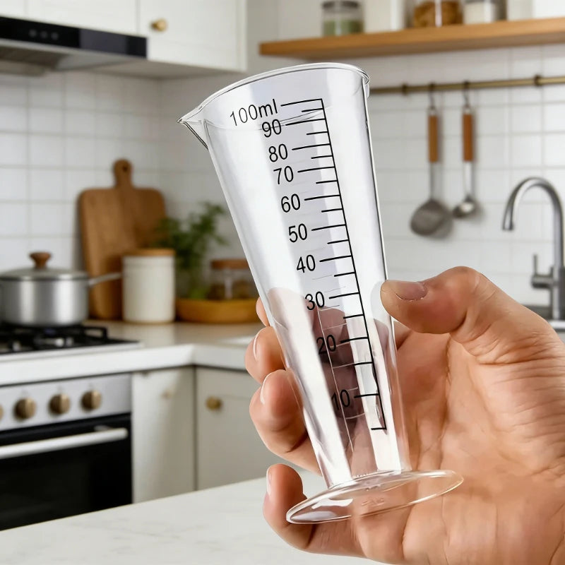 1pc 100ml Plastic Measuring Cup with Scale, Food Grade BPA-Free Liquid Measuring Tool for Kitchen Baking Cooking, Kitchen Use Oasis Select