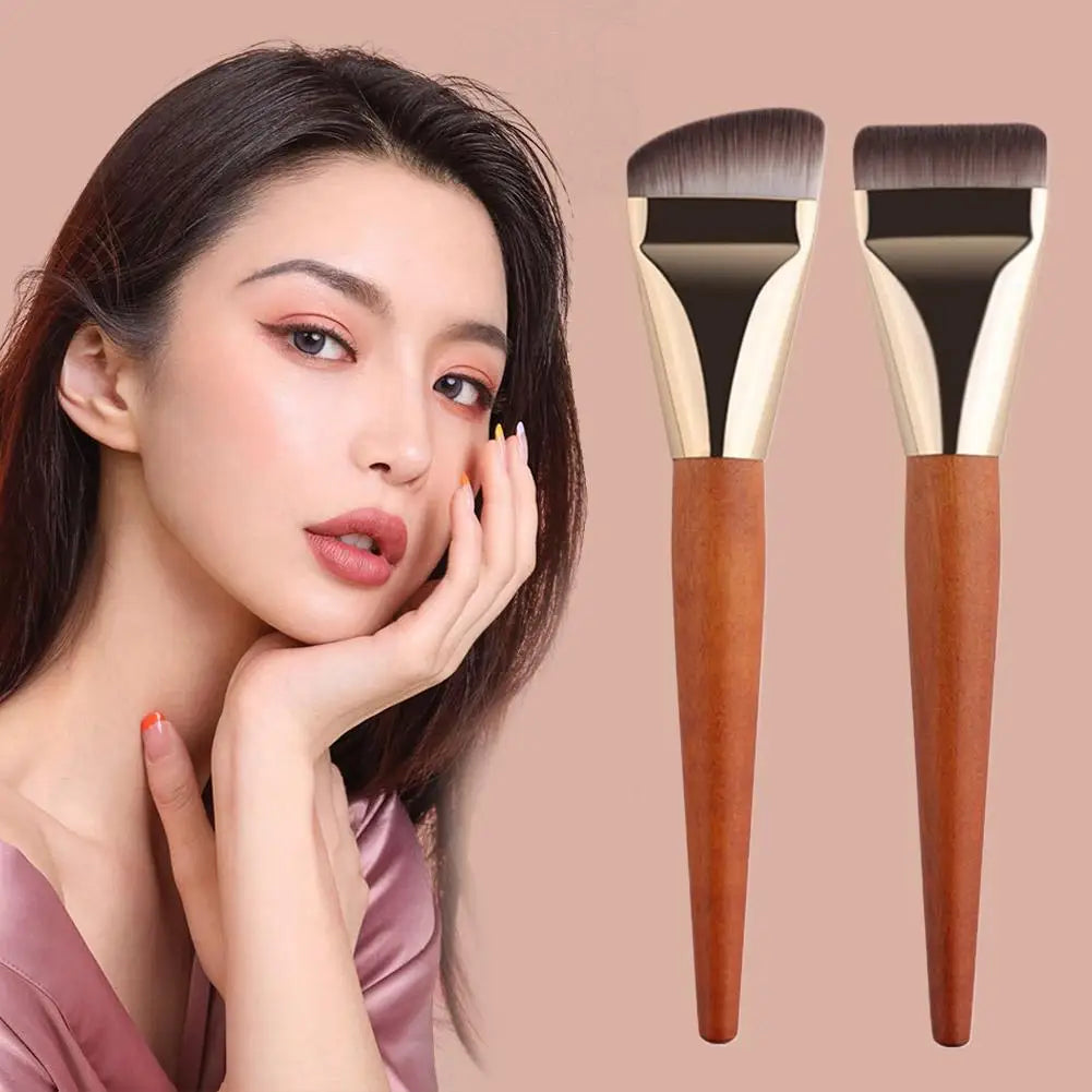 Flat Foundation Brush – Ultra Thin Angled Face Makeup Brush Foundation Makeup Brush Oasis Select