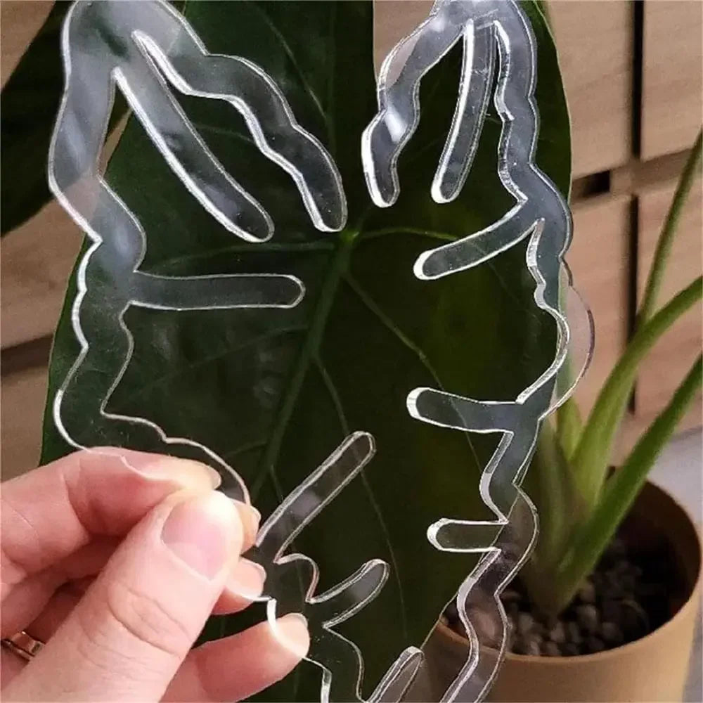 Turtle Shell Bamboo Clamp Reusable Clear Plastic Plant Stem Support Holder for Indoor and Outdoor Plants for Flower Lovers Oasis Select