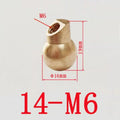 Machine Tool CNC Oblique Spray Brass Ball Coolant Nozzle Universal Ball Joint Flexible for Lathe Mill Cutting Oasis Select 14MM