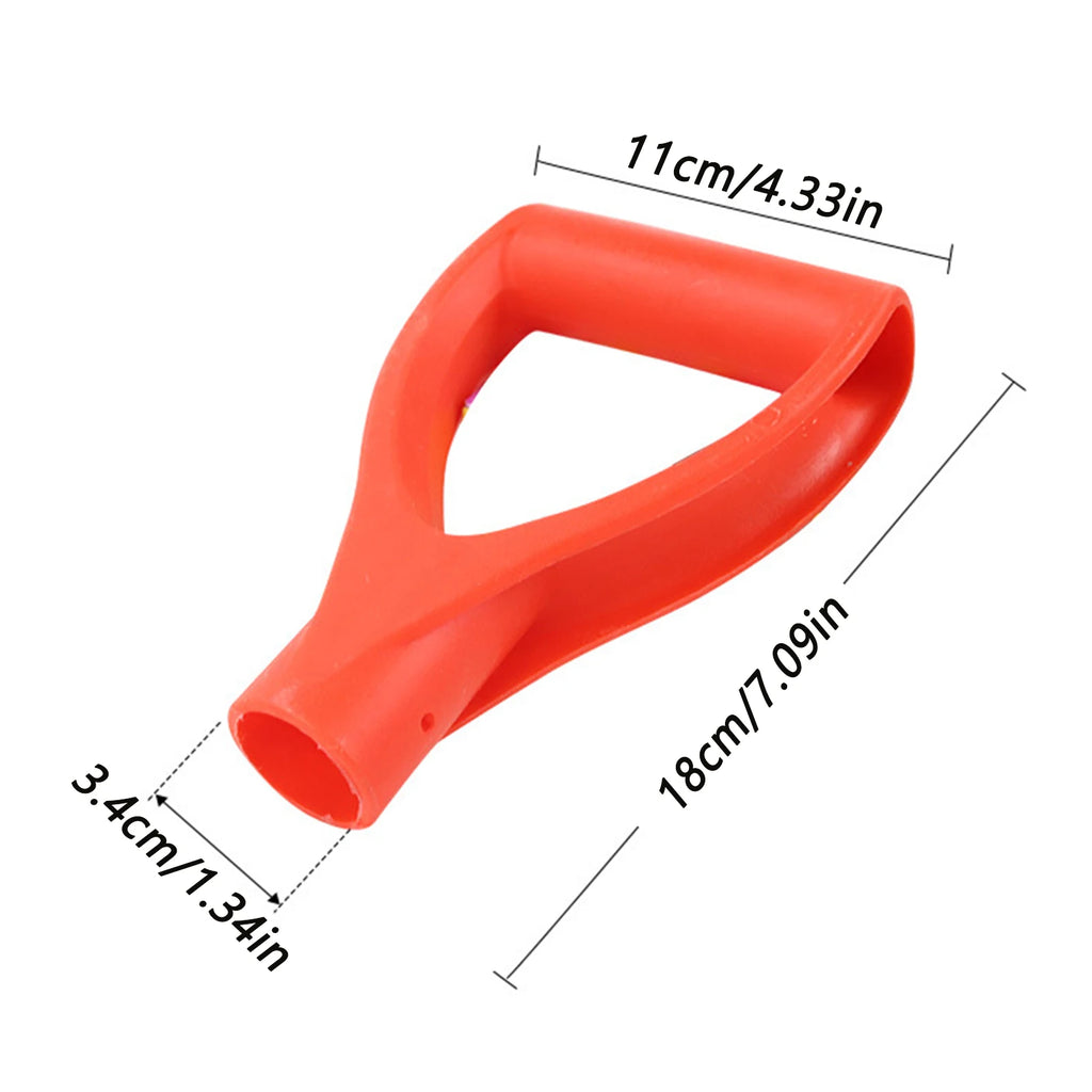1PC D-shaped snow shovel grip Thickened plastic D-shaped shovel handle for shovel grip digging rake tool replacement accessories Oasis Select Red 1PC 34mm