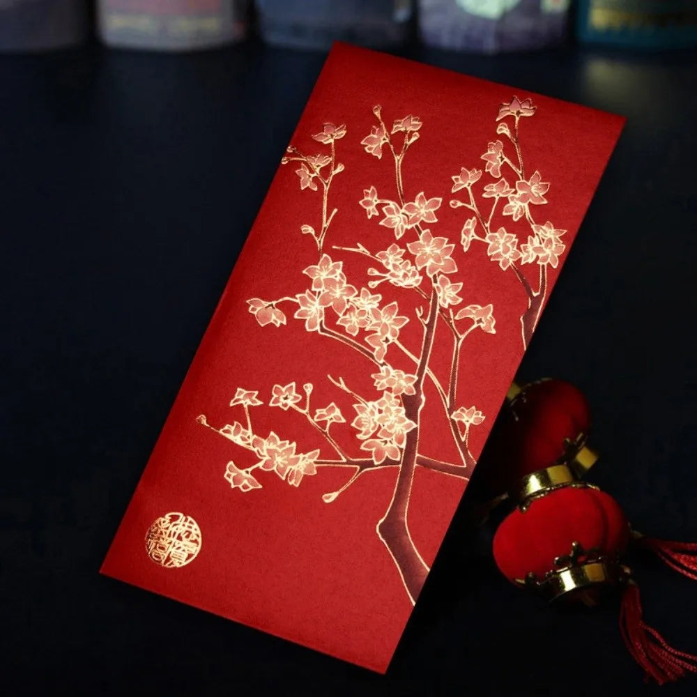 12pcs Chinese New Year Red Envelopes | Hot Stamp HongBao Gift