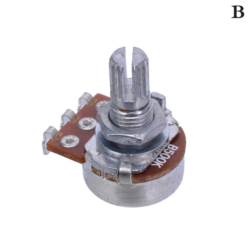 A500K B500K A250K B250K A50K B50K A25K B25K Potentiometer Splined Small Pot Electric Guitar Bass Effect Amp Tone Volume18mm Oasis Select B500K