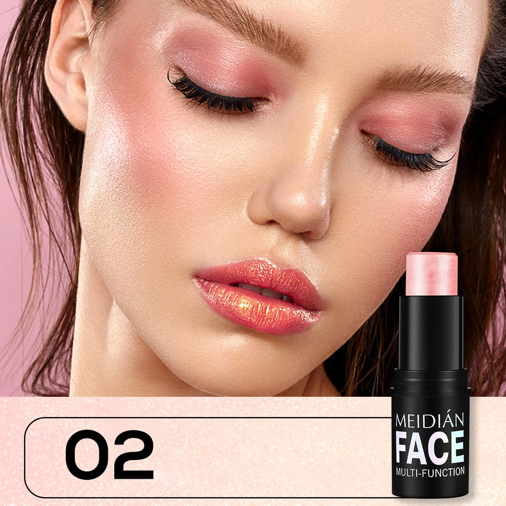 6-Color Dual-Use Blush & Lip Stick – Natural Contour Makeup Blush & Lip Stick Oasis Select 02