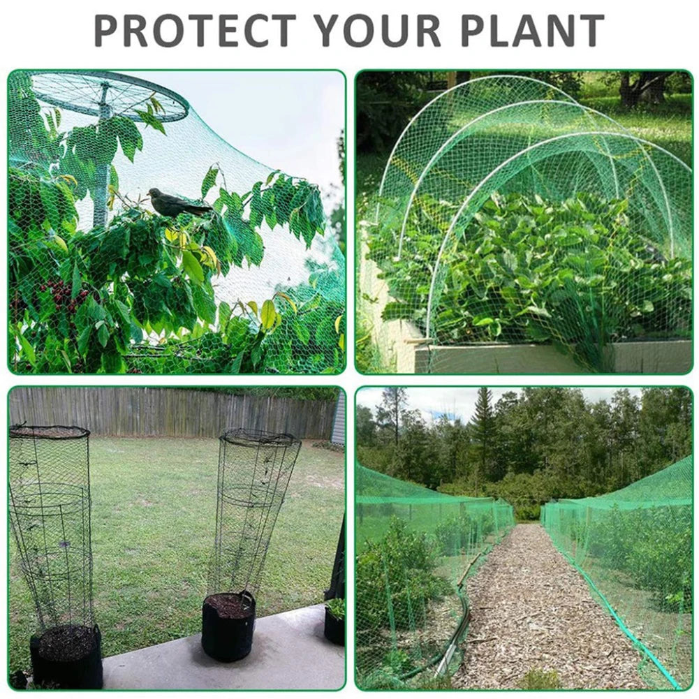 5/10M Green Anti Bird Netting Garden Plant Protection Net Climbing Support Fruit Vegetables Protective Net Pest Control Supplies Oasis Select