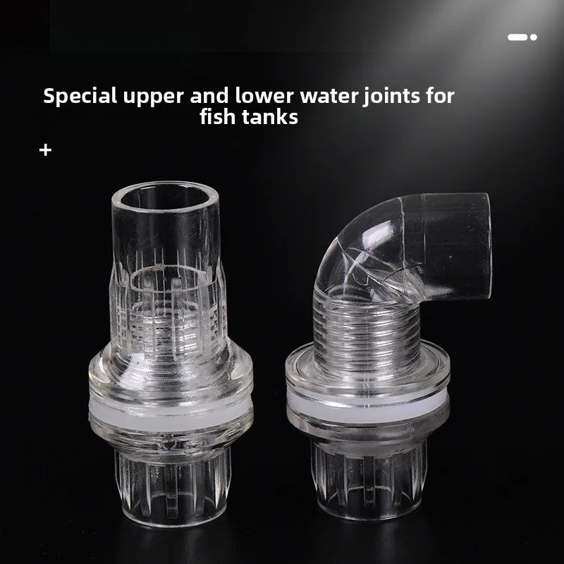 Pipe Fitting Elbow Tee End Cap Transparent Plexiglass Fish Tank Joints Water Accessories Acrylic Connector Oasis Select