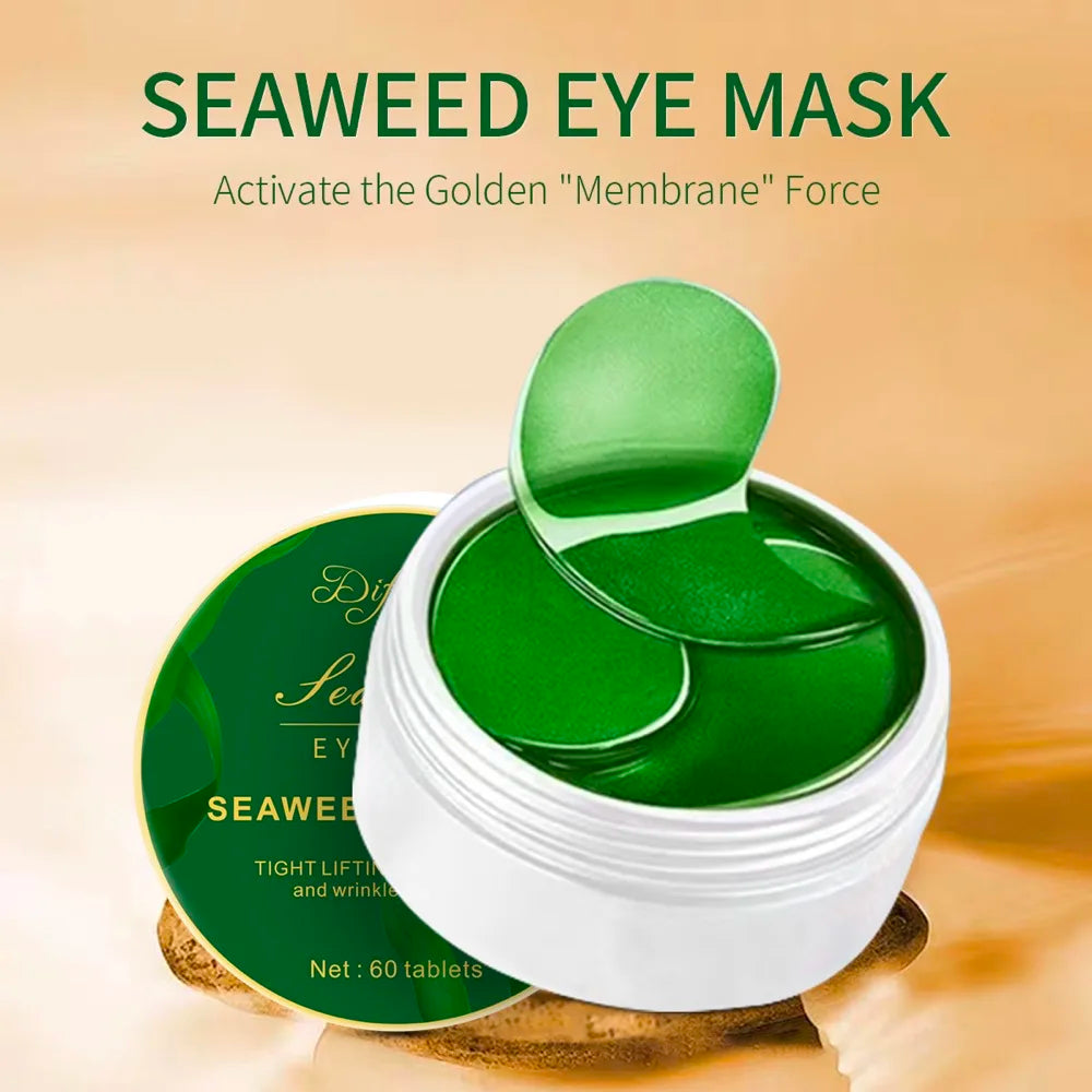 Seaweed Eye Mask 60pcs – Hyaluronic Acid & Collagen Patches
