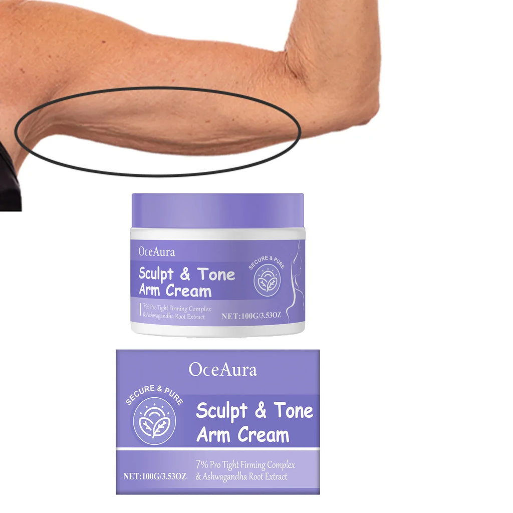 Sculpt & Tone Arm Firming Cream Remove Wrinkles Lifting Skin Anti Sagging Arm Massage Tightening Fast Shipping Body Care Cream Oasis Select