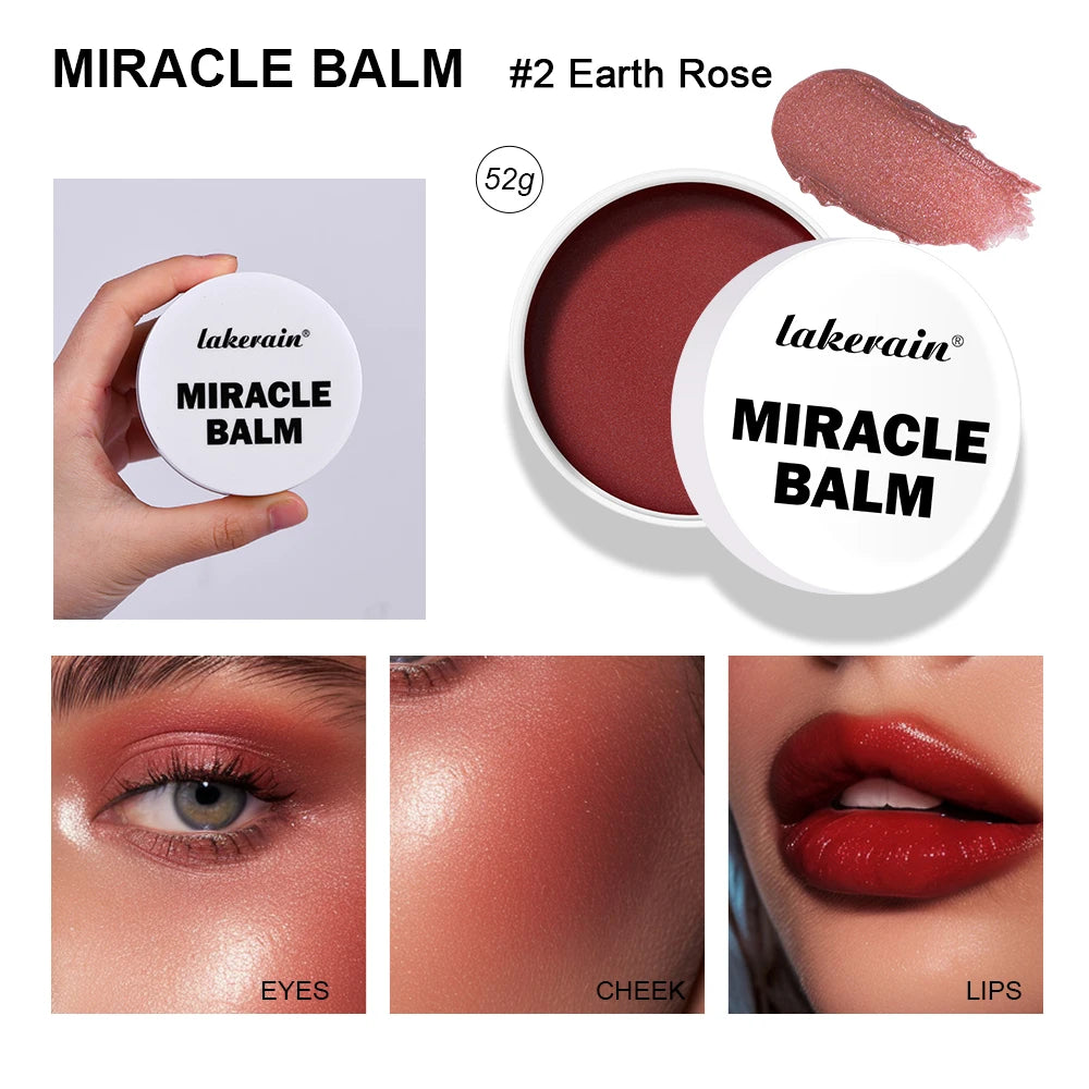 4 Colors Multi-Purpose Cream Blush Lipstick And Facial Makeup Long-Lasting Nourishing Creamy Lightweight Blusher Korean Makeup Oasis Select 2 Earth Rose