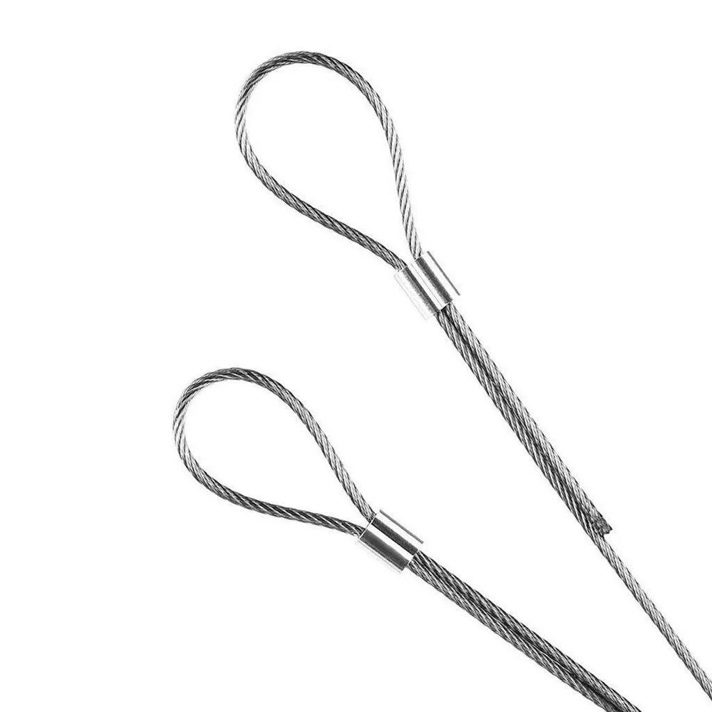 LIKE WISH 5/32 Inch (4Mm) Diameter Wire Rope Aluminum Sleeves Clip Fittings Cable Crimps 100Pcs Oasis Select