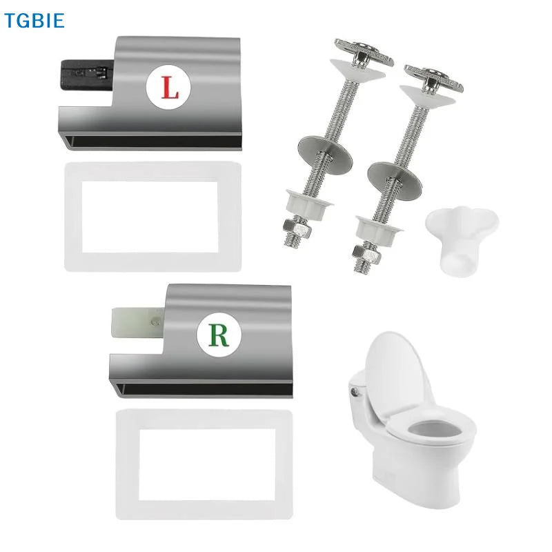 [TL]【TL】1Set Toilet Soft Close Hinges Seat Hinge Replacement Toilet Lid Hinges Hardware Fixing Connector Parts Oasis Select