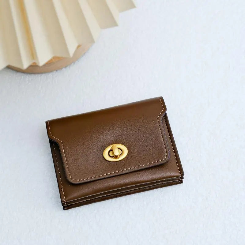 Women's PU Leather Short Wallet – Multi-Card Hasp Coin Purse