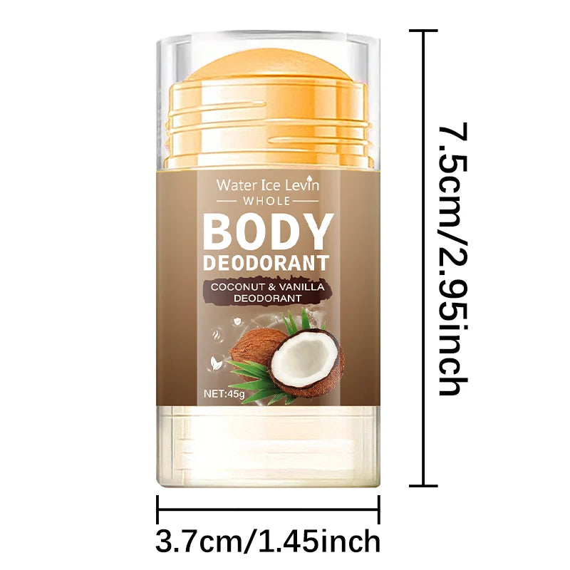 Water Ice Levin Full-Body Deodorant Stick – Moisturizing Unisex Solid Deodorant Stick Oasis Select