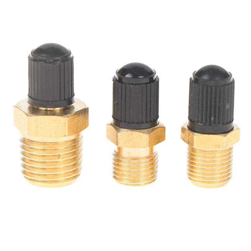1/4 Inch NPT Solid Nickel Plated Brass Air Compressor Tank Fill Valve 6.35mm Male NPT Standard Thread Core Rated To 2g00psi Oasis Select