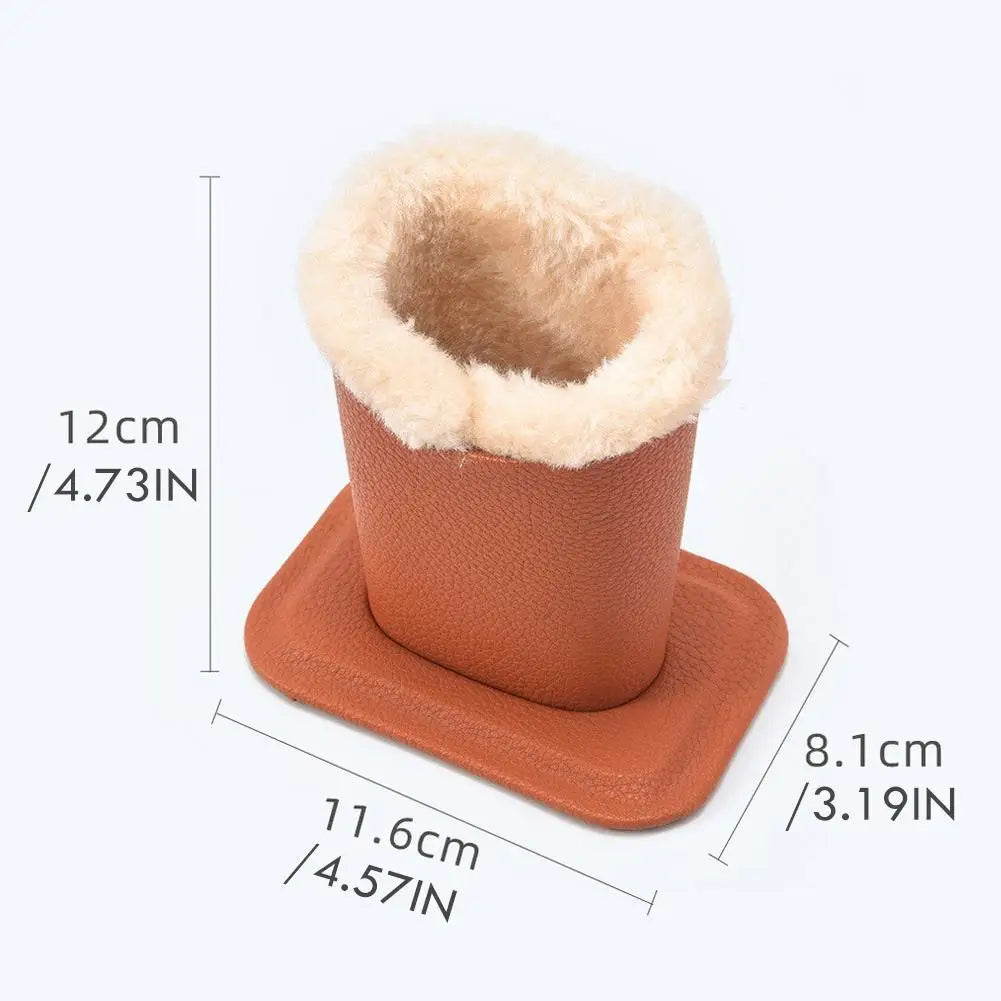 Pack of 1 Plush Lined Glasses Holder Stand Protective Glasses Case for Desks or Nightstands eyeglass case glasses pouch Oasis Select