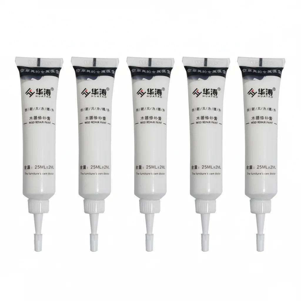 Wood Furniture Scratch Repair Cream – Touch-Up Paint Filler Furniture Repair Cream Oasis Select 5pcs-A