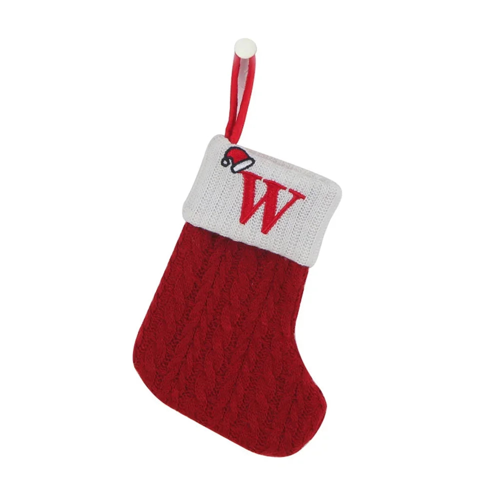 Xmas Socks Christmas Stocking High Capacity Decorations Red White 2022 Christmas Decorations Socks Merry Christmas Oasis Select W China Mainland