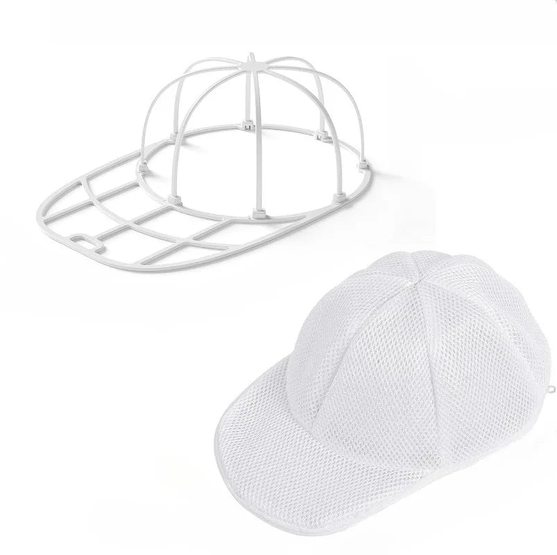 Upgraded Double Layer Detachable Hat Washer for Washing Machine, Anti-Deformation Baseball Cap Cleaning Bag with Fixed Bracket Oasis Select Single-layer shelf