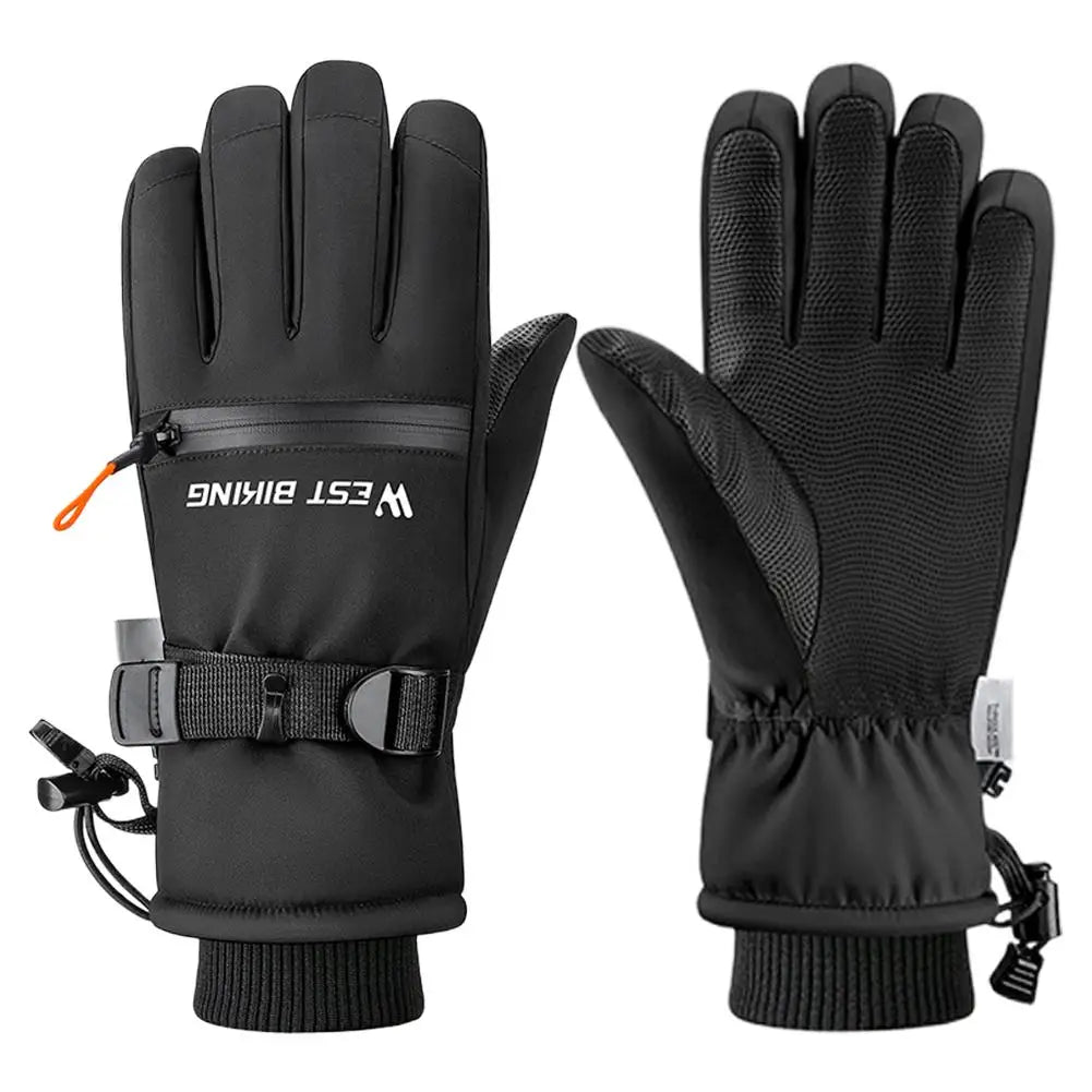 Winter ski gloves for men and women waterproof windproof warmth thickened anti-slip touch screen riding driving gloves Oasis Select