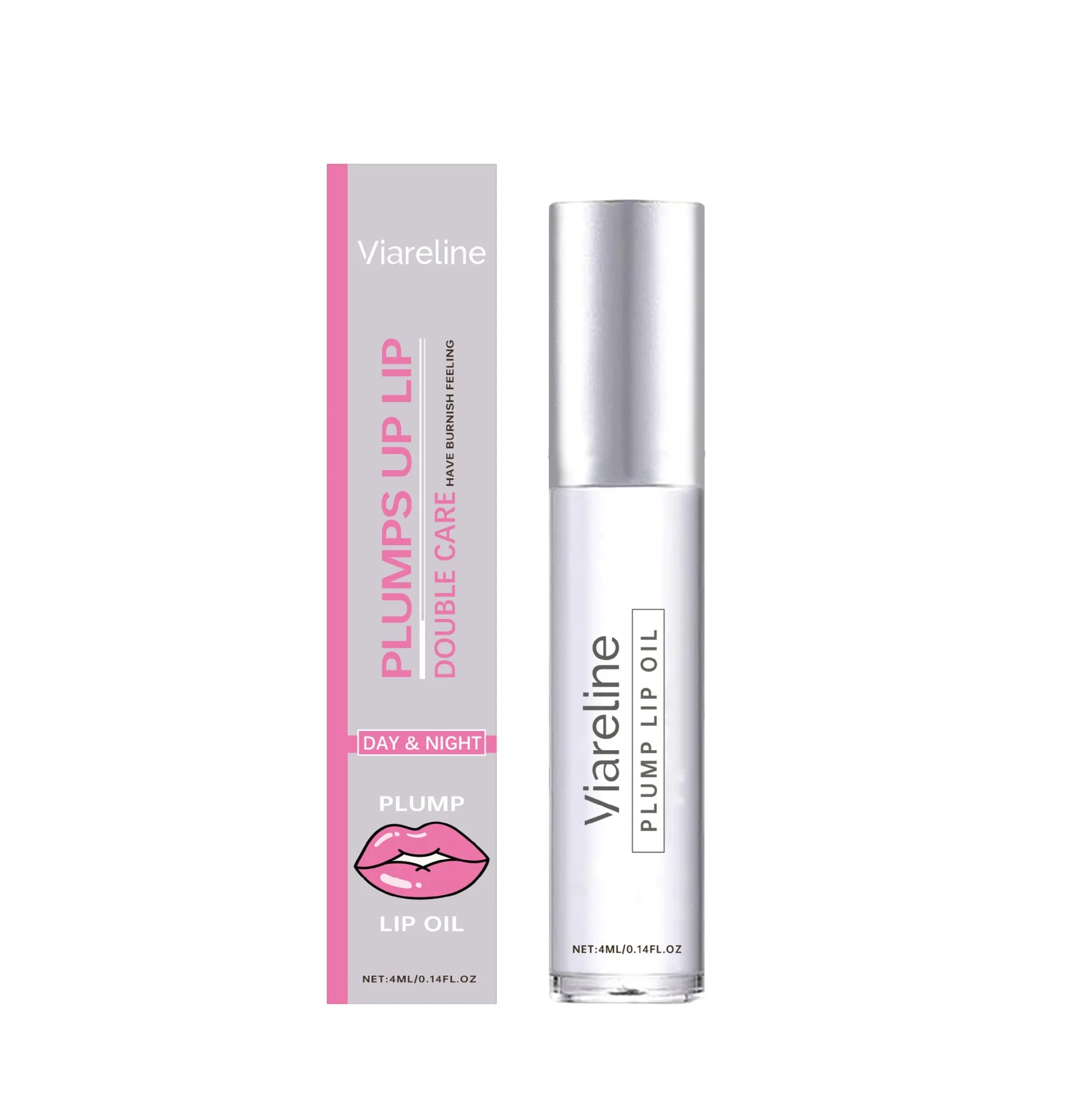 VIARELINE Moisturizing Lip Oil Lip Balm Healing Moisturizing & Repairing Without Greasiness Winter Lips Care Kit Holiday Gift Oasis Select 4ml