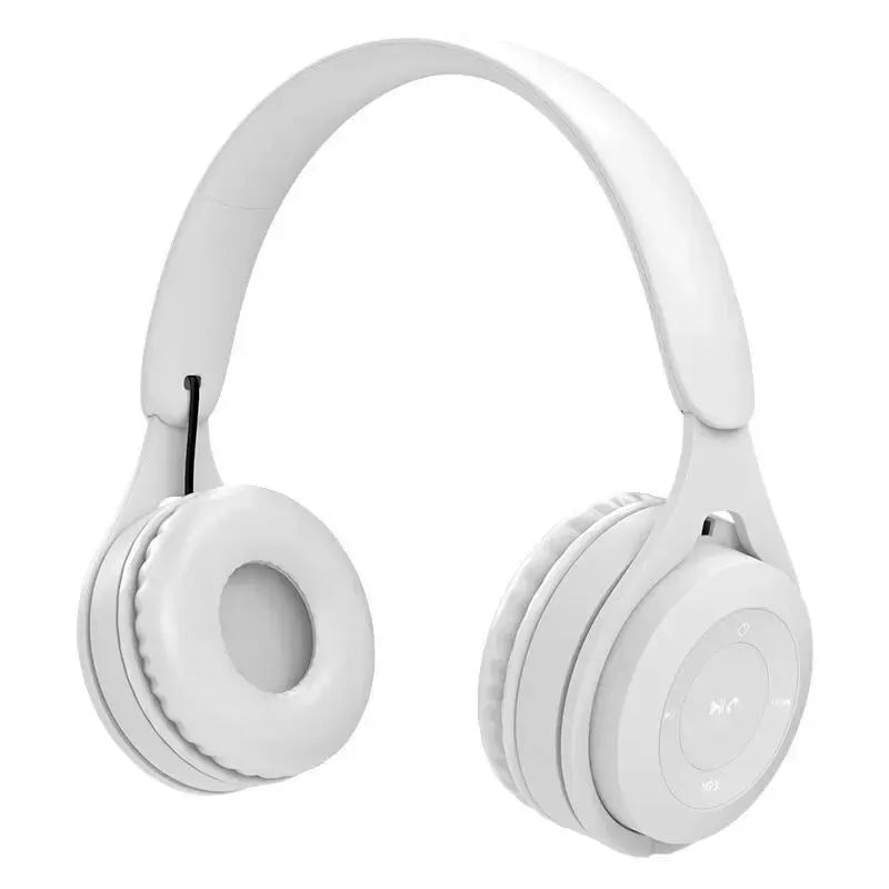 Y08 Headphone Bluetooth Headset Earphone Wireless Headphones Stereo Foldable Sport Gaming Macaron Headphones for Android IOS Oasis Select WHITE