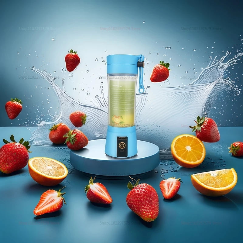 USB Rechargeable Portable Electric Juicer Blender 380ml Compact Kitchen Mini Juicer Smoothie Maker Fruit Food Processor Oasis Select MULTI