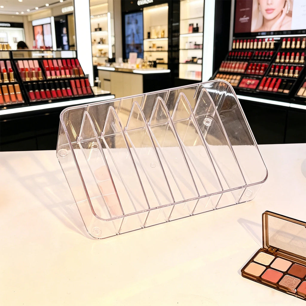 1pc Acrylic 7-Mesh Removable Lipstick Cosmetics Display Box Portable Perfume Nail Polish Desktop/Dresser Organizer Oasis Select