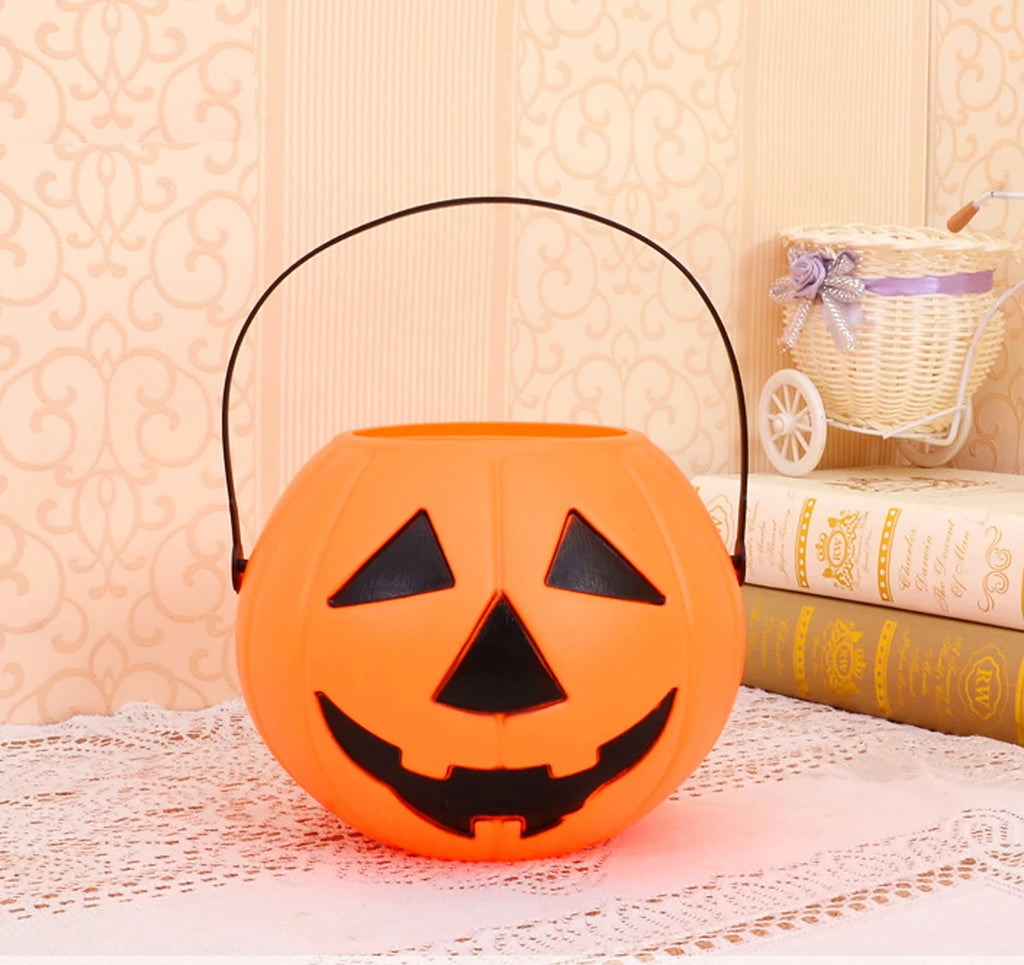 Halloween Pumpkin Candy Bucket | Trick-or-Treat Bag