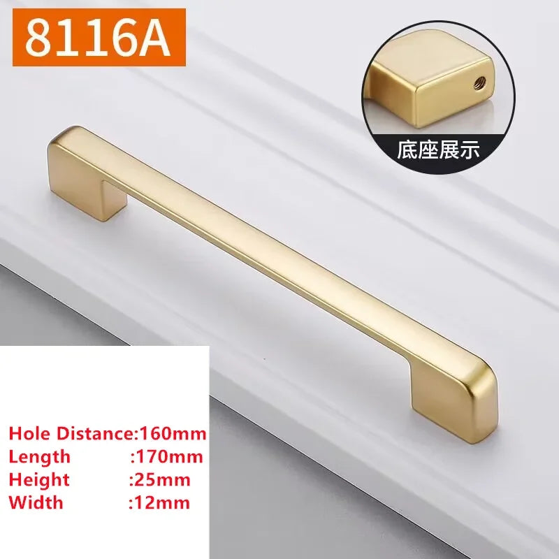 Handles Drawer Cabinet Furniture Kitchen Handles for Cabinet Knob Door Drawer Furniture Kitchen Knob Golden Simplicity Hardware Oasis Select A9-160