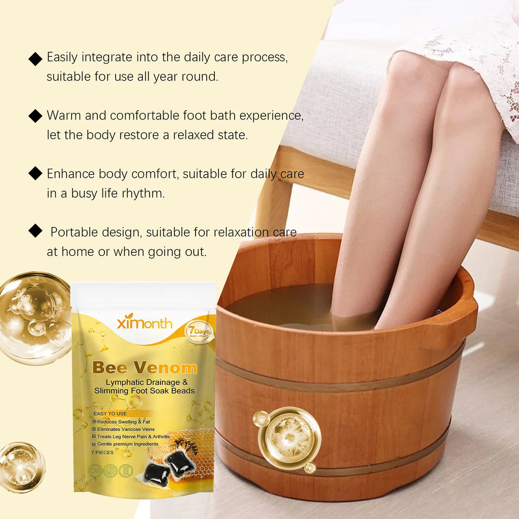 Ximonth Bee Venom Herbal Foot Bath Soak Beads 7pcs