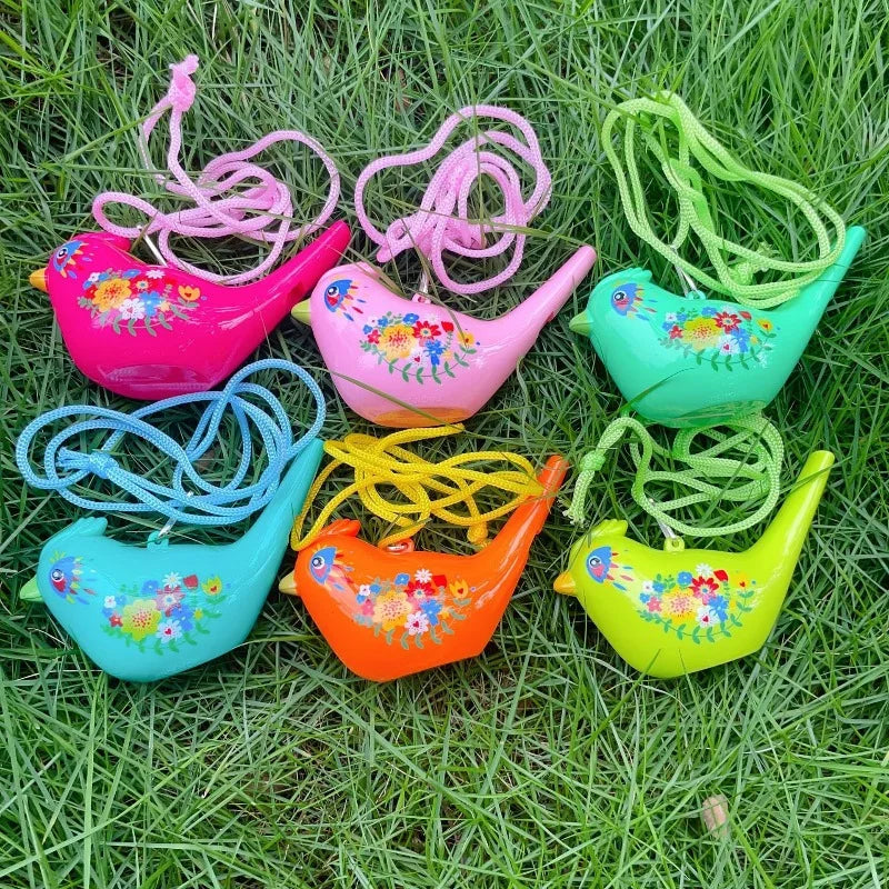 Bird Water Whistle ABS Colorful Bird Water Whistle Pipe Bird Pipe Outdoor Team Sports Whistle Accessories Novelty Gifts Oasis Select