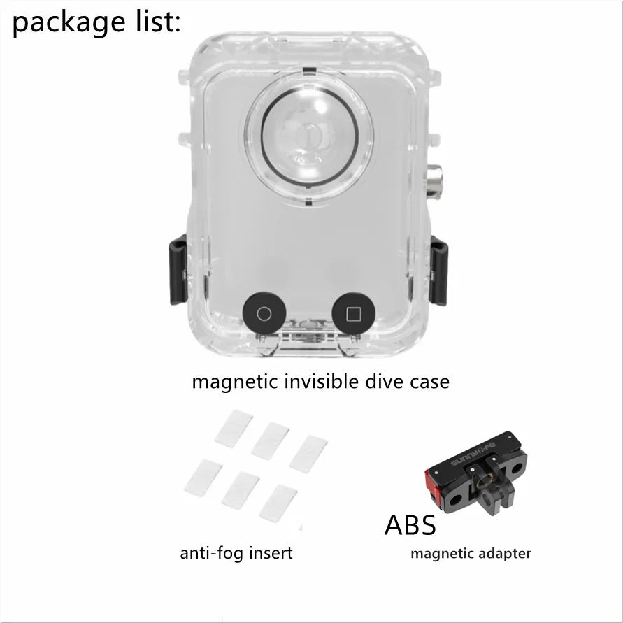 DJI Osmo 360 Waterproof Dive Case – 40M Invisible Housing