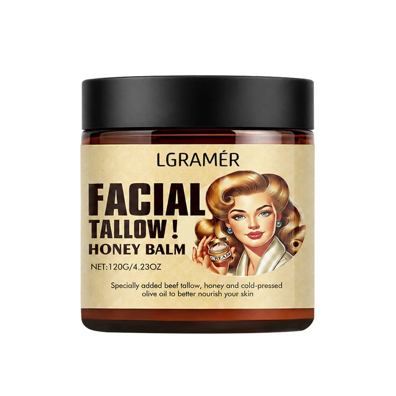 Beef Tallow & Honey Face Cream – Natural Daily Moisturizer