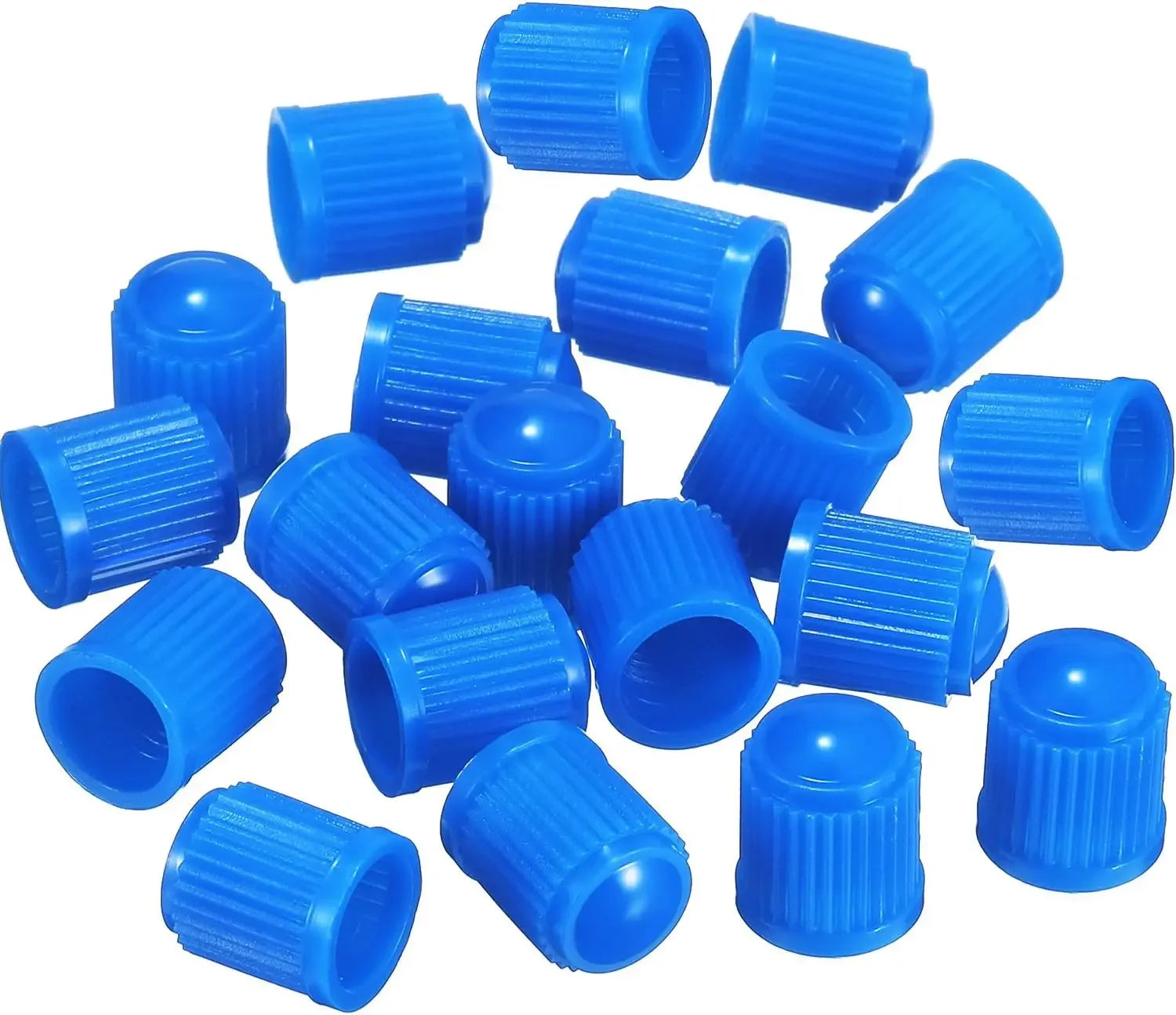 Tire Stem Valve Caps Tyre Valve Caps with O Seal Ring, Universal Stem Dust Covers for SUV, Cars, Bike, Motorcycles, Trucks Oasis Select Blue-20Pcs