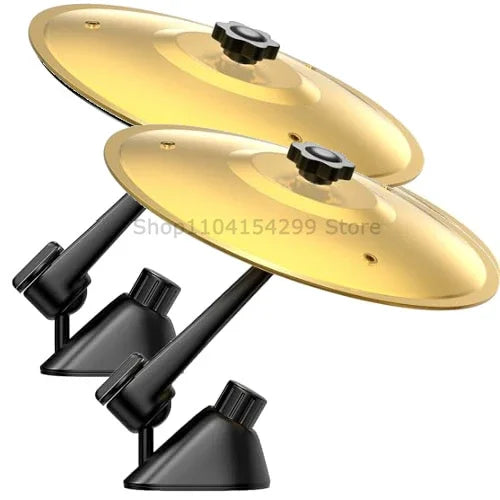 Musical Saucer Car Crash Cymbal Alloy Car Crash Drums Cymbal Air Vent Drum Mini Drum Easy To Install Clip-On Mini for Vent Oasis Select 2PCS Gold