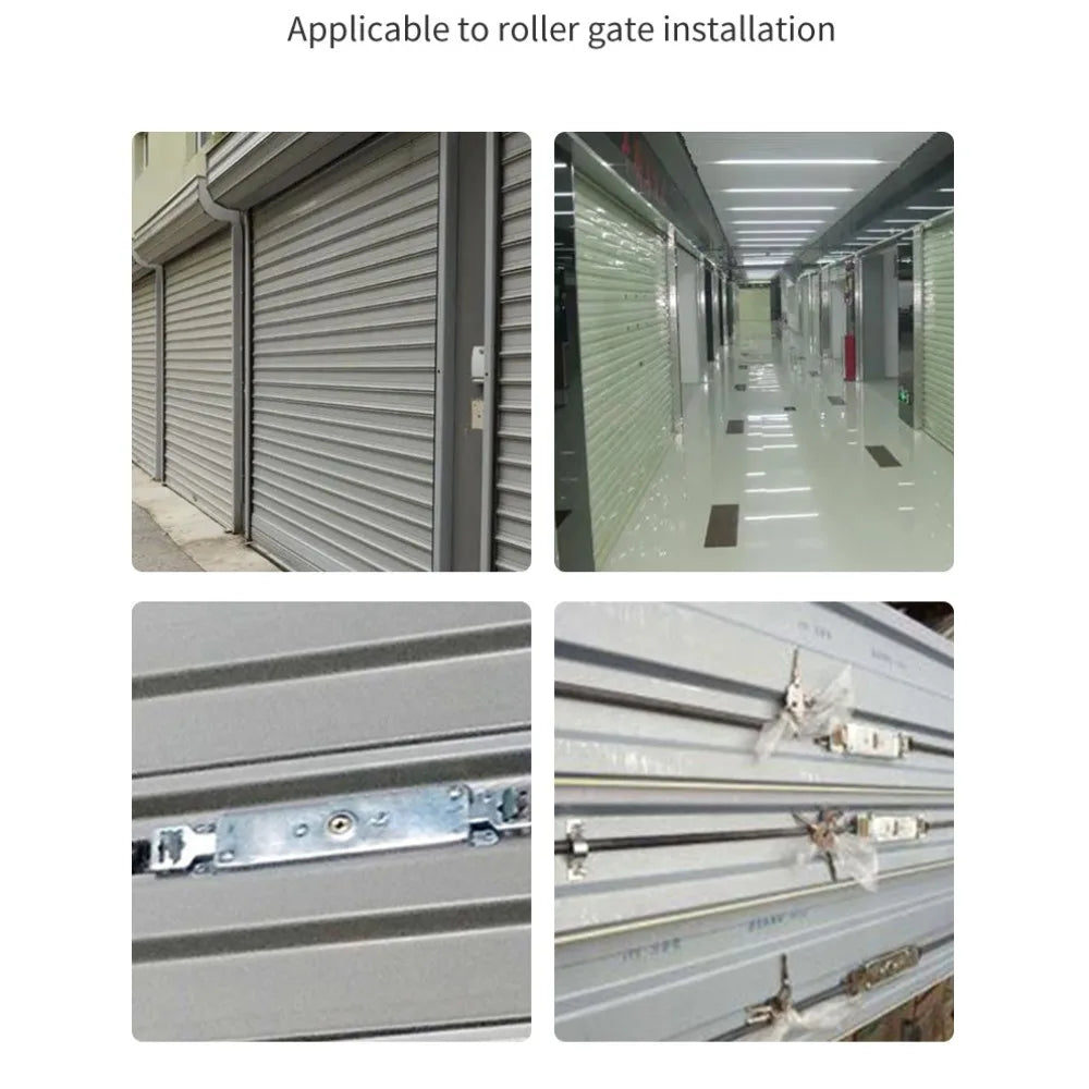 New Alloy Roller Shutter Door Lock Middle Bottom Hardware Roll Gate Lock with Key Cross Shaped Anti-theft Locks Garage Oasis Select