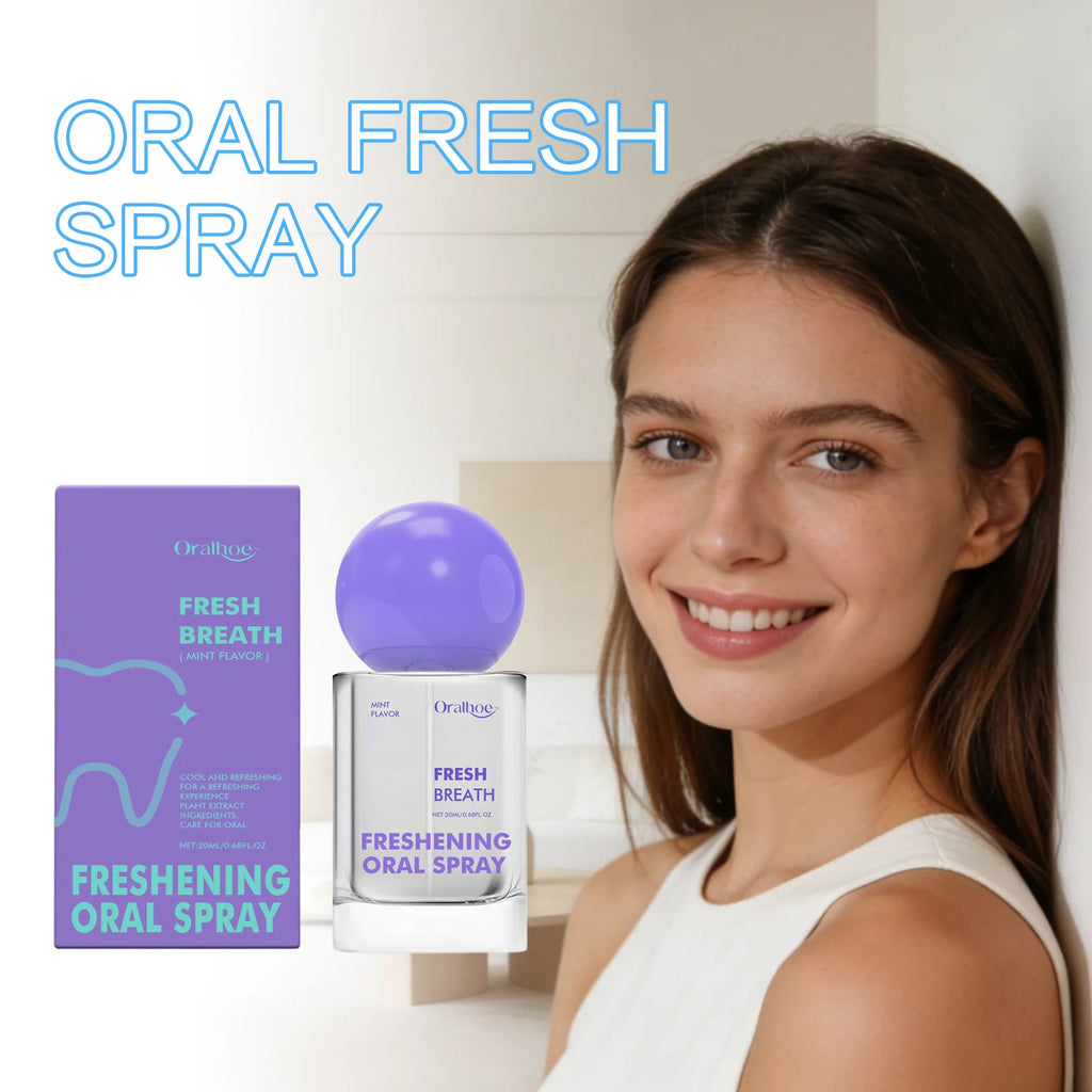 Oralhoe Mint Oral Fresh Spray Eliminate Odors Lasting Fragrance Remove Bad Breath Portable Relieve Dry Mouth Mint Soothing Spray Oasis Select Default Title