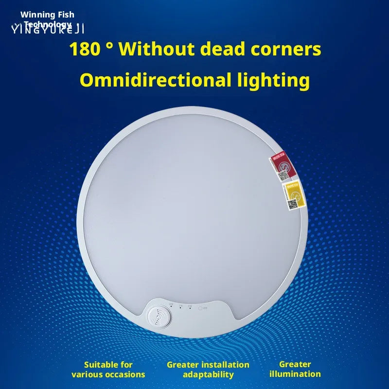 LED Emergency Ceiling Light | Radar & Sound Sensor | SHINEKNOT