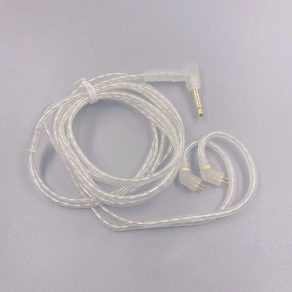 KZ Earphones Cables Silver Plated Upgrade Cable Headphones Wire 3.5MM 2PIN For KZ DQ6 ZAX ZSX ZSN PRO ZS10PRO ZAR ZVX Oasis Select
