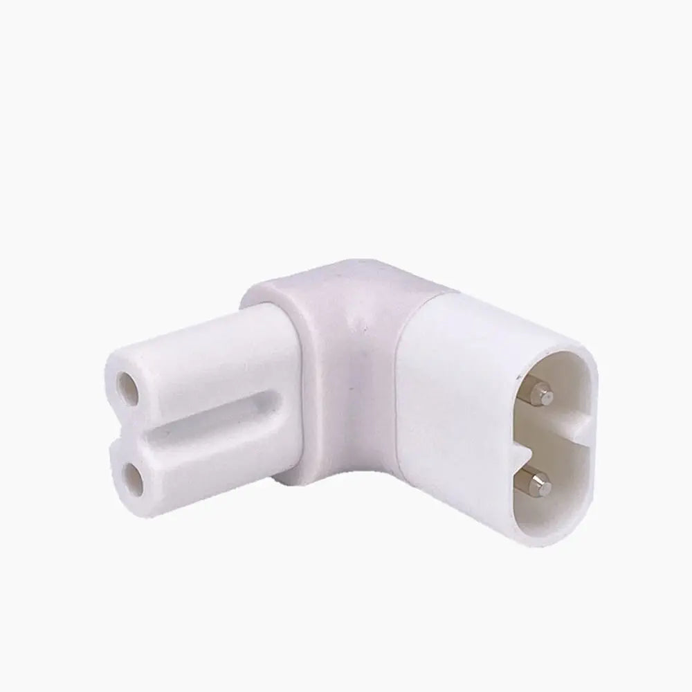 Angle Conversion Right Angled C7 Female C8 Male 2-Pin AC Power Converter AC Power Adapter Conversion Plug C7 Female To C8 Male Oasis Select white-UP Down Angle