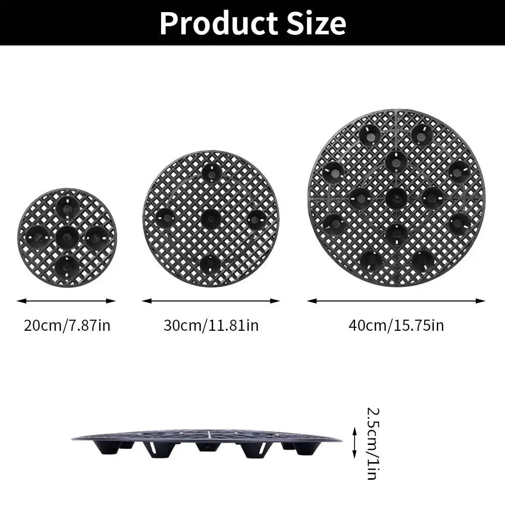 20/30/40cm Plant Pot Saucer Plant Level Pot Elevator Heavy Duty Plant Stands for Prevent Rot and Damage on Patio and Deck Oasis Select