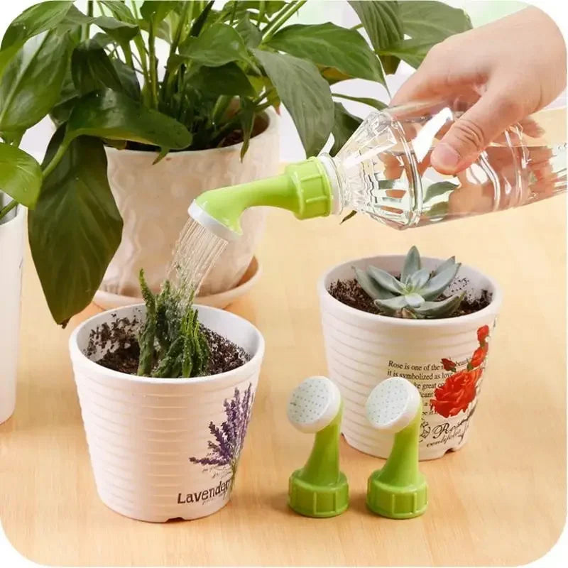 2 Pcs Portable Garden Spray Waterer Plant Watering Nozzle Tool Compatible with Glass Or Bottle Oasis Select