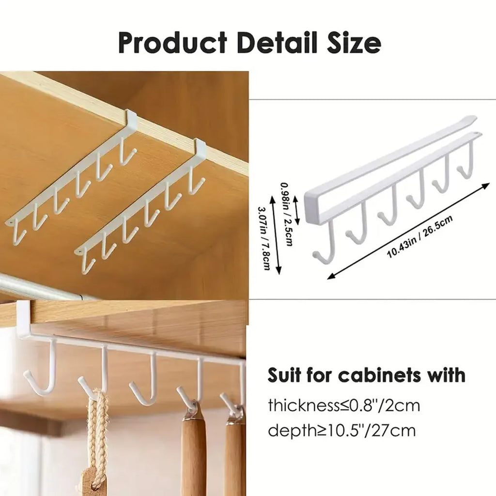 1pc/2pcs,Iron keychain display rack, multifunctional storage rack, accessory storage and jewelry rack, kitchen hook Oasis Select