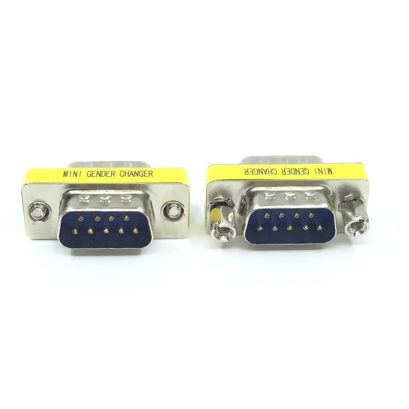 VGA 15Pin DB9 9Pin Male to Male/Female to Female/Male to Female Mini Gender Changer Adapter RS232 Serial plug Com Connector Oasis Select
