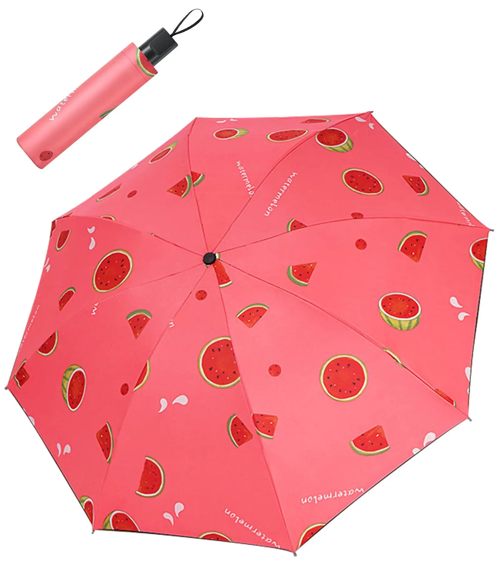 Travel Portable Mini Sun & Rain Folding Anti UV Umbrella, Compact Umbrella for Car, Lightweight UV Protection Windproof Umbrella Oasis Select Silver