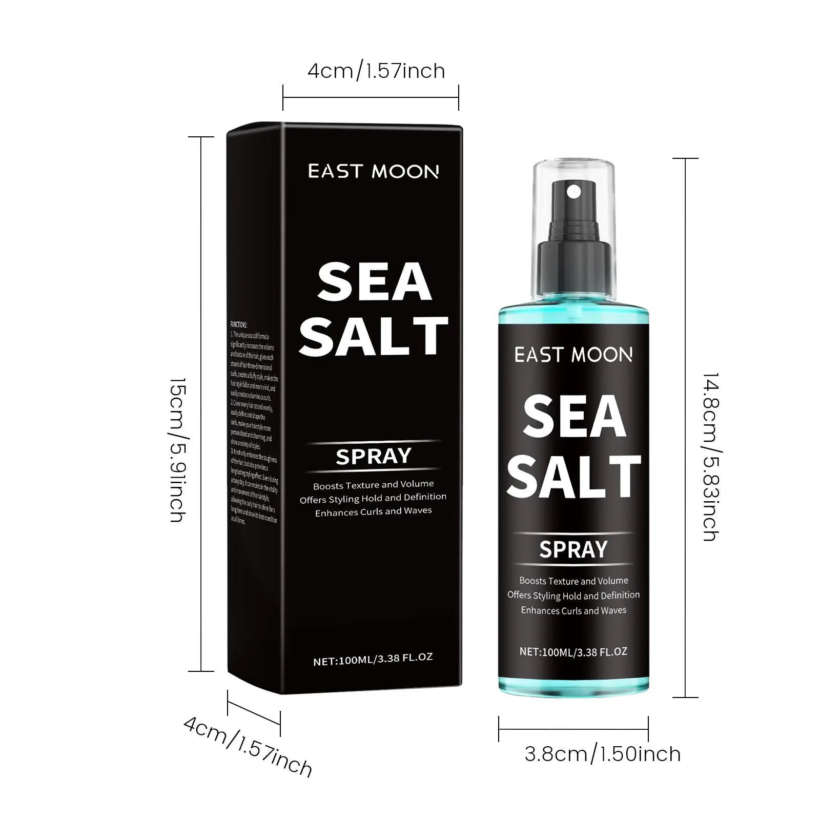 Sea Salt Hair Styling Spray Lazy Curl Defining Improving Thicken Strong Hold Non Greasy Fluffy Natural Wave Hair Nourishing Oil Oasis Select