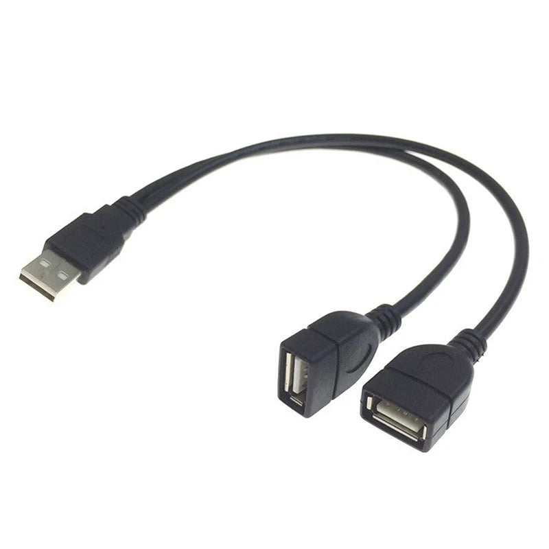 High Quality USB 2.0 Cable Double Splitter Adapter Cable 1 To 2 Female To USB Male Power Extension Cord Oasis Select